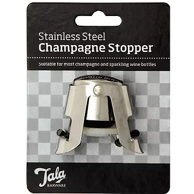 Tala Stainless Steel Champagne & Sparkling Wine Bottle Stopper 10A20070 • £2.49