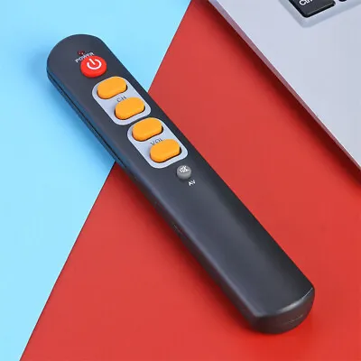 NEW  Universal 6 Key Learning Remote Control Big Yellow Button Copy IR Remote UK • £3.48