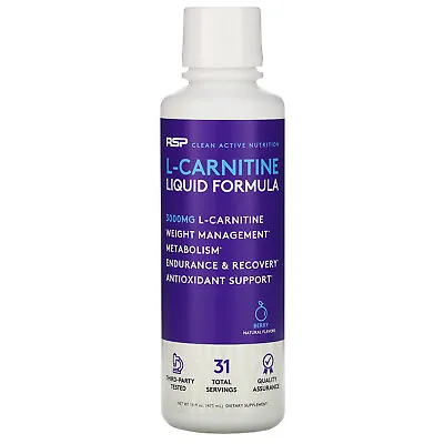 RSP Nutrition L-Carnitine Weight Management Berry 3000 Mg 16 Fl Oz (473 • $45.70