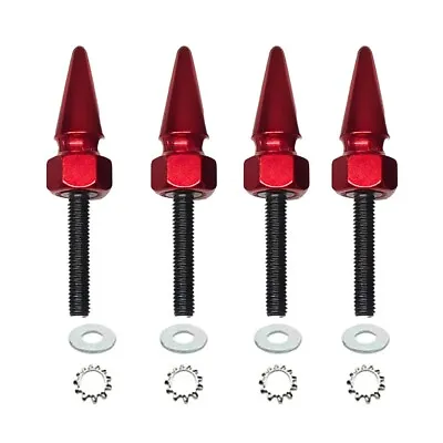 4 Blood Red | Hex Spike Windshield Bolt Kit 15+ Harley RoadGlide Wind Screen • $19.95