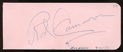 £33.85 • Buy Rod Cameron D1983 Signed 2x5 Cut Autograph On 7-12-47 At Mocambo Theater LA