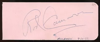 £33.85 • Buy Rod Cameron D1983 Signed 2x5 Cut Autograph On 7-12-47 At Mocambo Theater LA