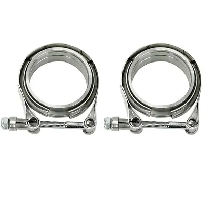 3'' Inch Mild Steel V-Band Clamp Kit Male/Female 3  V Band Turbo Exhaust Vband • $26.99