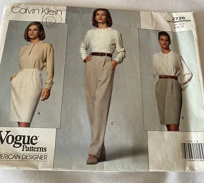 Vintage Vogue American Designer Sewing Pattern Skirt And Pants New Uncut • $3