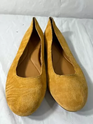 Born Adour Ballet Flats Yellow (Mustard) Suede 7.5 M • $26.32