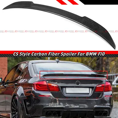 FOR 2011-2016 BMW F10 528i 535i 535d 550i M5 CS Style Carbon Fiber Trunk Spoiler • $135.99