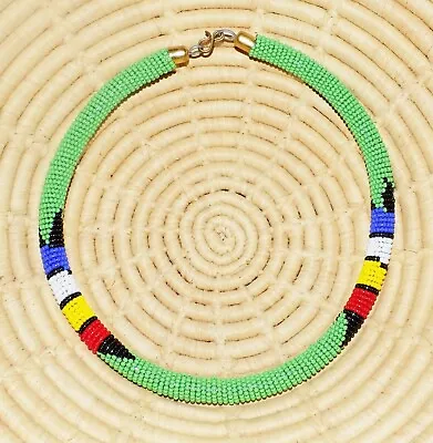 African Maasai Beaded Choker Necklace Masai Massai Ethnic Tribal Boho Jnmr505 • $9.97