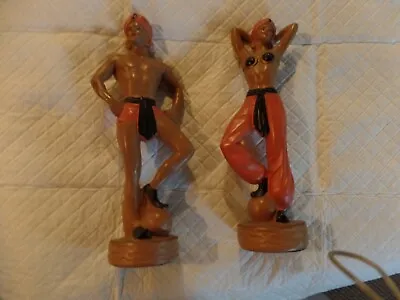 Alexander Backer Abco Vintage Mid Century Modern Exotic  Dancer Pair Man Woman • $124.99