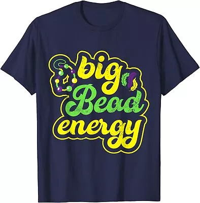 Big Bead Energy Carnival Funny Vintage Mardi Gras Unisex T-Shirt • $19.99