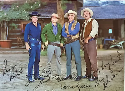 Bonanza Cast Autograph Lorne Greene Michael Landon Guy Williams Autograph • $4.91