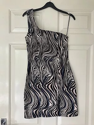 Miss Selfridge Striped Mini Dress Size 6 • £4