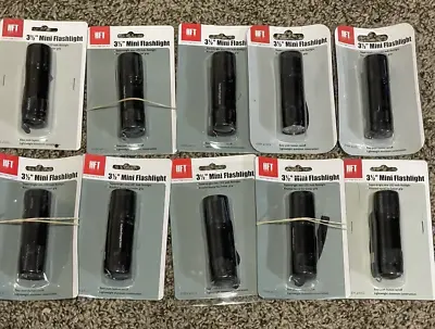 Lot Of 10 HBT Harbor Freight Tools 3.5  Black Mini LED Flashlights • $12.99