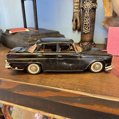 Mercedes Benz 220s Four Door Car Tin Friction Toy Car With Lift By Sss Of Japan • $25