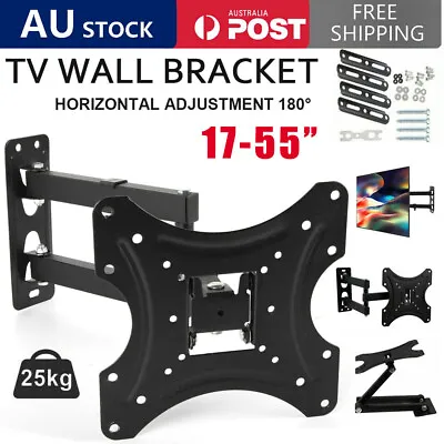 $20.05 • Buy Full Motion TV Wall Mount Bracket Swivel Tilt 32 37 40 42 50 52 55 Inch LED LCD