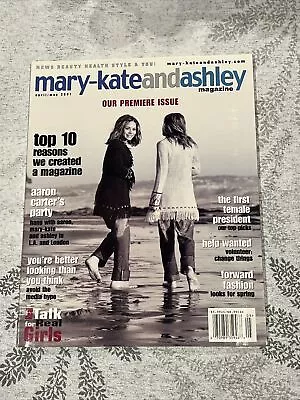 Mary-Kate And Ashley Magazine April-May 2001 Premiere Issue EXCELLENT CONDITION • $45