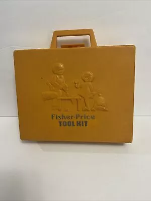 Vintage 1977 Fisher Price Tool Kit Kids Play Set Tool Box Missing Pieces. • $10