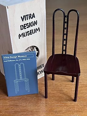 NIB VITRA Miniature Josef Hoffmann No 371 Chair 1905-6 Crate/ Brochure • $275