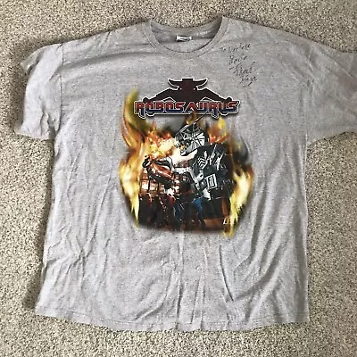 Vtg Robosaurus Monster Truck T-shirt Autographed Size 2XL T-Rex Monster Jam • $31.50