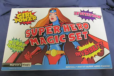 Super Hero Magic Set By Marvin's Magic Girl Power Magician Kit Age 6+ New NIB • $9.99