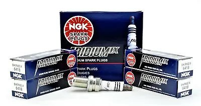 Set Of 4 Genuine NGK 6418 Iridium IX Spark Plugs BKR6EIX • $29.99