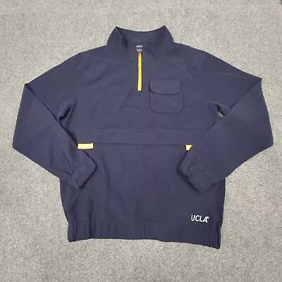 UCLA Jacket Mens MEDIUM Blue Windbreaker Winter Full Zip Anarok Size M • £11.76