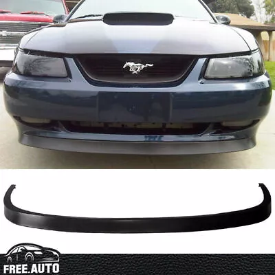 Fits 99-04 Ford Mustang Front Bumper Lip Spoiler GT V6 V8 OE Style Chin Black PU • $62.99