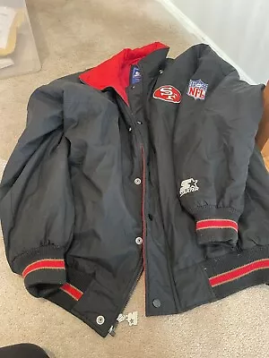 VINTAGE Starter Jacket Mens L Zip UP San Francisco 49ers ---RARE STARTER • $149.99