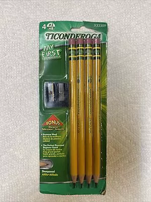 TICONDEROGA My First Pencils Wood-Cased #2 HB Soft Pre-Sharpened With Erase... • $11.99