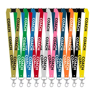 Coach Printed Lanyard - Neck Strap ID HOLDER PE Teacher Master Guru Gift • £4.69