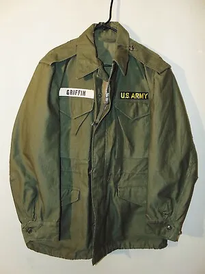 Nice Clean Named U.S.Army M51 Field Jacket W/Insignia Regular Small M-1951 • $225