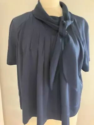 HIGH Everyday Couture Blouse  VANITY  WAS £325  Size 12 Navy Worn Once Ref Rp • $62.10