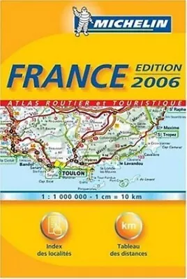 Mini Atlas France (Michelin Tourist And Motoring Atlases) Spiral Bound Book The • £3.59