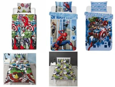 £13.95 • Buy Marvel Avengers Single Reversible Duvet Cover Bedding Set Official