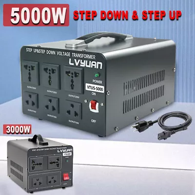 3000W 5000W Step Up Step Down Transformer Voltage Converter 220V-110V /110V-220V • $69.99