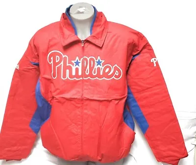 Mens Majestic Philadelphia Phillies B&T Triple Peak MLB Baseball Coat Jacket • $47.99