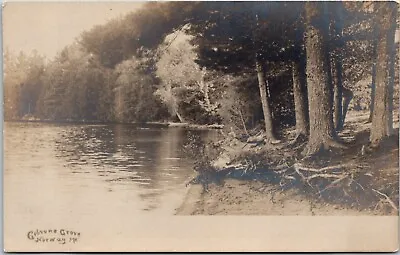 Gibson Grove Norway ME Maine Early Vintage Real Photo RPPC Postcard • $6.80