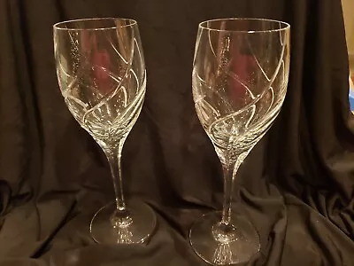 Mikasa Crystal Olympus Water Goblets XY 703/001 Pair Never Used In Box • $40