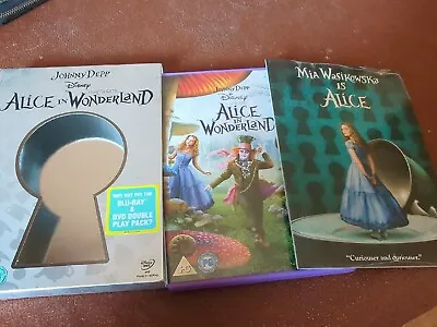 £0.99 • Buy Johnny Depp Disney A Film By Tom Burton Alice In Wonderland DVD & Booklet