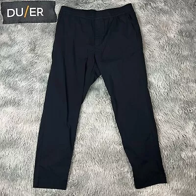 DU/ER Men’s Black Athletic Tapered MPPS1224 Ultimate Hot Weather Trousers L  • $45