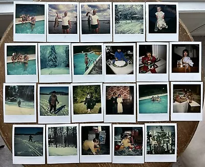 Lot Of 100+ Vintage 1980s 1990s Polaroid Photographs Family Life Birthdays Etc. • $25