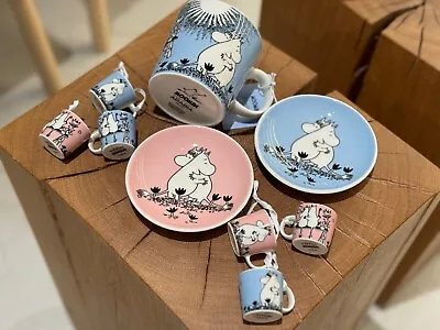 2024 ARABIA Moomin Classic Mug Mini Mug Plate Love Blue Pink Japan Limited • $63.99