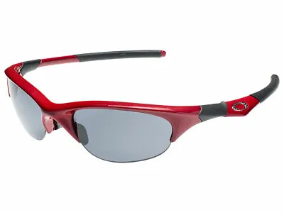 Oakley Half Jacket 1.0 Sunglasses 42-407 Metallic Red/Grey Asian • $129.99