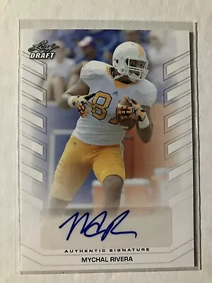 Leaf Draft NFL 2013 Mychal Rivera Autographed Signed Football Card BA-MR1 • $3.99