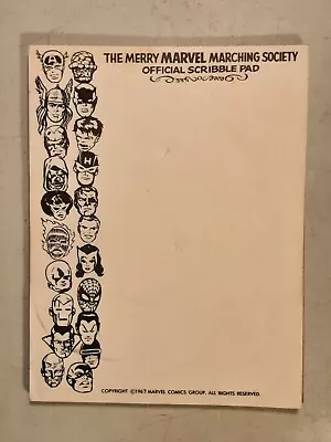 MARVEL COMICS = 1967 Merry Marvel Marching Society Scribble / Note Pad MMMS • $49.99