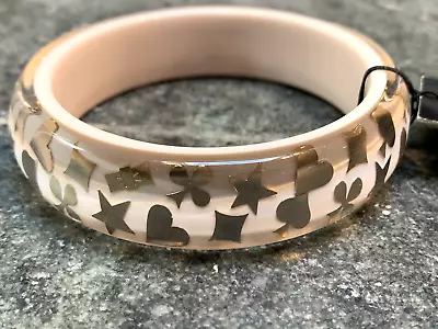 MARC JACOBS Star Heart And Clover Lucite Bangle Bracelet - NWT + Dust Bag • $15