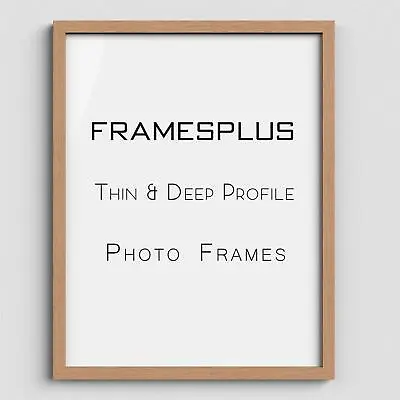 Sleek Picture Photo Poster Frame Thin Deep Frames Black White Oak A1 A2 A3 A4 • £3.68