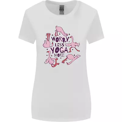 Worry Less Yoga More Womens Wider Cut T-Shirt • £9.99