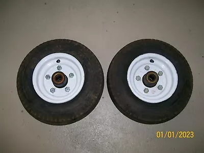 NEW Set Of 5 Bolt 8  Wheels And Hubs To Fit A 1  Axle. • $124