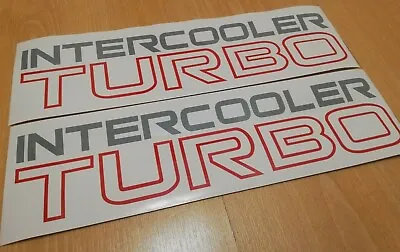 Side Decals Intercooler Turbo Pajero MK1 - Fits Mitsubishi -Reproduction Sticker • $15