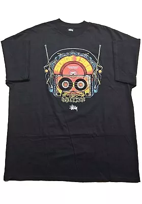 Vintage Stussy X Mard Ward  T-Shirt Size XL Black RARE USED • $55.42
